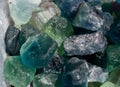 Fluorite Cabbing Rough Gems And Minerals Royalty Free Stock Photo