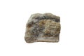 Raw fluorite rock stone isolated on white background.