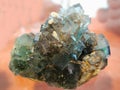 fluorite mineral crystal Royalty Free Stock Photo