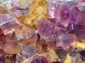 fluorite mineral crystal texture Royalty Free Stock Photo