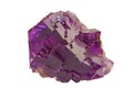 Violet fluorite mineral