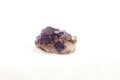 fluorite and quartz mineral sample Royalty Free Stock Photo