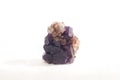 fluorite and quartz mineral sample Royalty Free Stock Photo