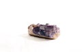 fluorite and quartz mineral sample Royalty Free Stock Photo