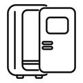Fluorography xray room icon outline vector. Medical care device