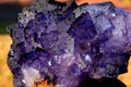 Fluorspar crystal Royalty Free Stock Photo