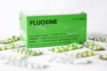 Fluoxetine capsules box Royalty Free Stock Photo