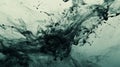 A flurry of fluid motion and shapeshifting forms as ink dances and morphs within the ripples of water Royalty Free Stock Photo