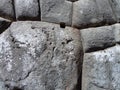 Flush fitting stones comprising a portion of the wall at the ruins of Saqsaywaman, Cusco City in Peru