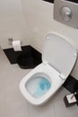 Flushed toilet