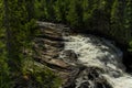 Flushing creek in the Swedish mountains Royalty Free Stock Photo