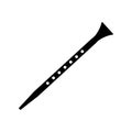 Flute black icon Royalty Free Stock Photo