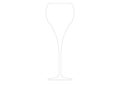 Flute design, wine glass, champagne, sparkling wine.