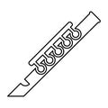 Flute Icon In Line Style