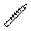 Flute musical instrument icon Royalty Free Stock Photo