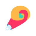 Flute Noisemaker Birthday Party Color Stroke Icon