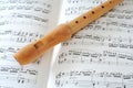 Flute & Notes Royalty Free Stock Photo