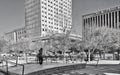 Flute player in San Jacinto Plaza, El Paso, Texas