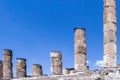 Fluted classical columns in Pompeii, Italy Royalty Free Stock Photo