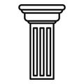 Fluted column representing classical architecture and historical structure