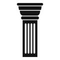 Fluted column with tuscan order capital representing classical architecture