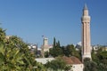 The Fluted Minaret rising high over the old town of Antalya