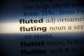 Fluting Royalty Free Stock Photo