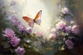 Fluttering Beauty: The Enchanting Dance of Butterflies Amongst B