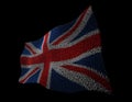 Fluttering flag graphic,United Kingdom