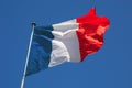 Fluttering French Flag Royalty Free Stock Photo