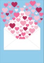 Fluttering Hearts Royalty Free Stock Photo