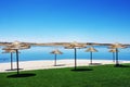 Fluvial beach at alqueva lake, Portugal Royalty Free Stock Photo