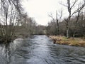 Fluvial beach in river Deza. Municipality of Lalin, region Galicia, Northwest Spain.