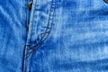 Parts of jeans trousers Royalty Free Stock Photo