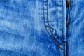 Parts of jeans trousers Royalty Free Stock Photo