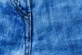 Parts of jeans trousers Royalty Free Stock Photo