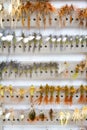 Fly Box Detail Dry Flies Royalty Free Stock Photo