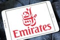 Fly emirates logo Royalty Free Stock Photo