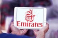 Fly emirates logo Royalty Free Stock Photo