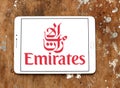 Fly emirates logo Royalty Free Stock Photo