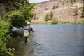 Lower Deschutes River Oregon Fly Fishing Trip in May Royalty Free Stock Photo