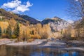 Fly Fishers On The San Miguel River Near Telluride In Fall Royalty Free Stock Photo