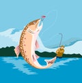 Fly fishing Royalty Free Stock Photo