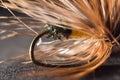 Fly fishing. close-up