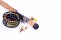 Fly Fishing Gear On White Royalty Free Stock Photo