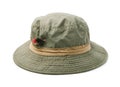 Fly fishing hat Royalty Free Stock Photo