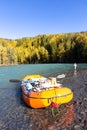 Rafting and fly fishing on the Kenai River, Alaska Royalty Free Stock Photo