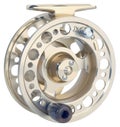 Fly fishing reel Royalty Free Stock Photo