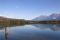 Fly Fishing In Rocky Mountains, Alberta, Canada Royalty Free Stock Photo