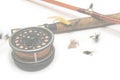 Fly Fishing Web Background Royalty Free Stock Photo